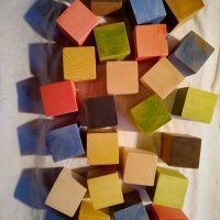 Дървени кубчета, за детска игра, снимка 1 - Образователни игри - 35326819