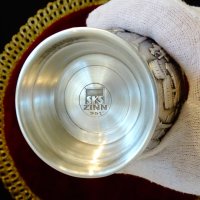 Бокал,чаша от калай Гроздобер,вино. , снимка 7 - Антикварни и старинни предмети - 44110387