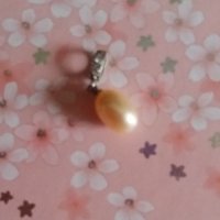 Пръстен и висулка естествени речни перли, снимка 2 - Пръстени - 43429577