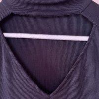 Черна рипс блуза, снимка 4 - Блузи с дълъг ръкав и пуловери - 43293629