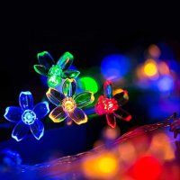✨Многоцветни Коледни LED Лампички С Цветя, снимка 5 - Лед осветление - 42946867