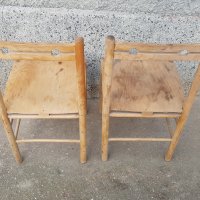Дървен стол 2 бр, снимка 2 - Антикварни и старинни предмети - 43887003