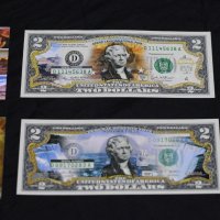 Банкнота $2 /2009-2003А/ colorized NIAGARA FALLS или GRAND CANYON NATIONAL PARK, снимка 6 - Нумизматика и бонистика - 39132244
