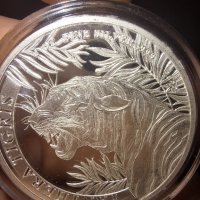 1 унция тигър инвестиционна монета, снимка 1 - Нумизматика и бонистика - 43829402
