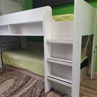Детско Двуетажно легло, единично, снимка 8 - Мебели за детската стая - 38224156