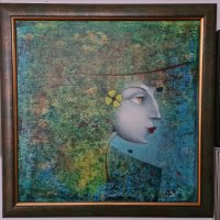 картина на Мариян Вутев Сенева акрилни бои платно, снимка 1 - Картини - 32223357
