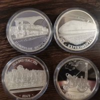 Масивни сребърни монети на влакове 20гр. 999 със сертификат, снимка 4 - Нумизматика и бонистика - 40281675