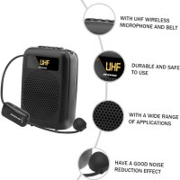 APORO T4 UHF Bluetooth  аудио предавател- приемник с усилвател, снимка 5 - Други - 43759565