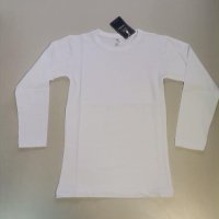 Изчистена Бяла блуза  Размери -4г.5г.6г.7г.8г.9г.10г.11г.12г. Цена -15 лв, снимка 1 - Детски Блузи и туники - 39637840