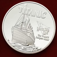 Титаник монета / Titanic coin - Silver, снимка 4 - Нумизматика и бонистика - 37900211
