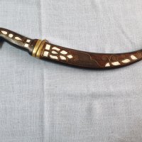 Старинен ритуален нож,кама,кумая,кинжал, снимка 1 - Антикварни и старинни предмети - 39102408