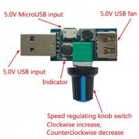 Димер USB PWM регулатор на обороти, снимка 2 - Друга електроника - 27383633