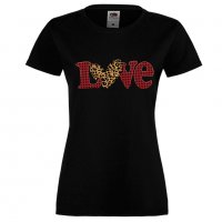 Дамска тениска Love Gnome Valentine's 9, снимка 2 - Тениски - 35552031