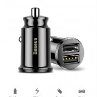 Супер Fast charger бързо зарядно за кола BASEUS 3.1A с 2 USB порта, снимка 1 - Аксесоари и консумативи - 28442335