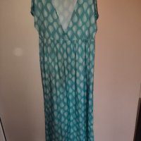 Дълга рокля тюркоаз М/L размер , снимка 5 - Рокли - 37181049