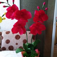 Цветя от хартия-орхидея