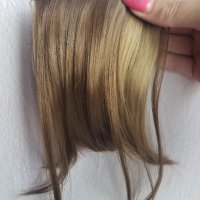 Тъмно рус бретон на кичури синтетичен, снимка 5 - Аксесоари за коса - 39921014
