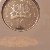 10 лева 2021 Нестинарство сребърна монетка, снимка 2 - Нумизматика и бонистика - 35362116