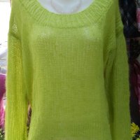 Блузони и пуловери от мохер-ръчно плетиво, снимка 12 - Блузи с дълъг ръкав и пуловери - 32547561