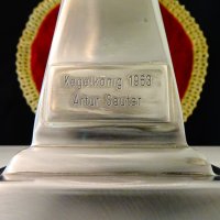 Статуетка от калай Боулинг играч 1963 г. , снимка 2 - Статуетки - 37417724