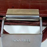 Винтидж чанта от естествена кожа  Nina Ricci, снимка 7 - Чанти - 40336148
