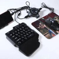 Геймърска мишка и клавиатура за телефон, смартфон, таблет, комплект VIDGES адаптер за PUBG COD mobil, снимка 4 - Клавиатури и мишки - 43714007