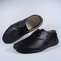 Обувки мъжки от естествена кожа-0601щ-син, черен, снимка 3 - Официални обувки - 14255013