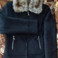 Дамско палто с пух, снимка 1 - Палта, манта - 37568324
