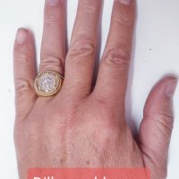 Златни плътни мъжки пръстени-14 К, снимка 3 - Пръстени - 38309178