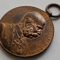 Австрийски медал Франц Йосиф, снимка 2 - Антикварни и старинни предмети - 32358609