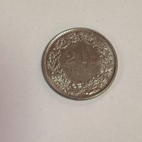 Швейцария 2 франка 1978 година ж33, снимка 1 - Нумизматика и бонистика - 43348277