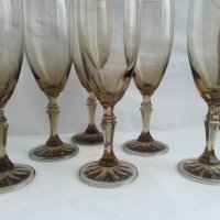 Кристални чаши цветно стъкло, снимка 7 - Антикварни и старинни предмети - 36906301