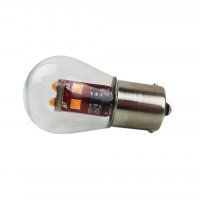 LED диодна крушка за мигач 21W, BA15S S35, Оранжева, снимка 3 - Аксесоари и консумативи - 33017473