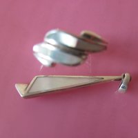Сребърен пръстен и висулка със седеф комплект , снимка 5 - Пръстени - 28183990