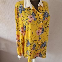 Риза в жълто на цветя ginatricot - 10,00лв., снимка 4 - Ризи - 42963019