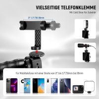Neewer Phone Vlog Kit, T91 гъвкав статив с CM14 Pro Microphone PL81, снимка 2 - Чанти, стативи, аксесоари - 43899402