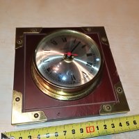 clock-made in germany-мед/месинг/дърво 2206211141, снимка 1 - Антикварни и старинни предмети - 33296611