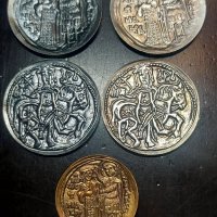 5 бр. Сувенирни старобългарски монети - НИМ, снимка 1 - Антикварни и старинни предмети - 43049810