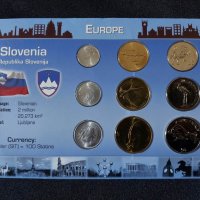 Словения - Комплектен сет от 9 монети , UNC, снимка 1 - Нумизматика и бонистика - 39646917
