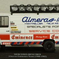 Mercedes-Benz 508D Team Almeras Eminence 1980 - мащаб 1:43 на Hachette моделът е нов в блистер, снимка 3 - Колекции - 43214076