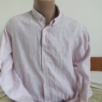 Мъжка риза с дълъг ръкав лен и памук Classic Motion