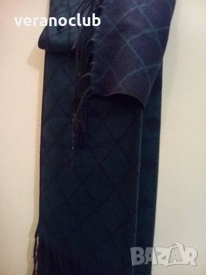 Синьозелен мъжки шал, снимка 1