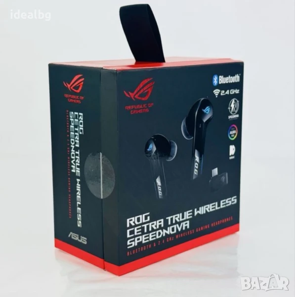  НОВИ! Гейминг слушалки Asus ROG Cetra True Wireless SpeedNova Гаранция, снимка 1