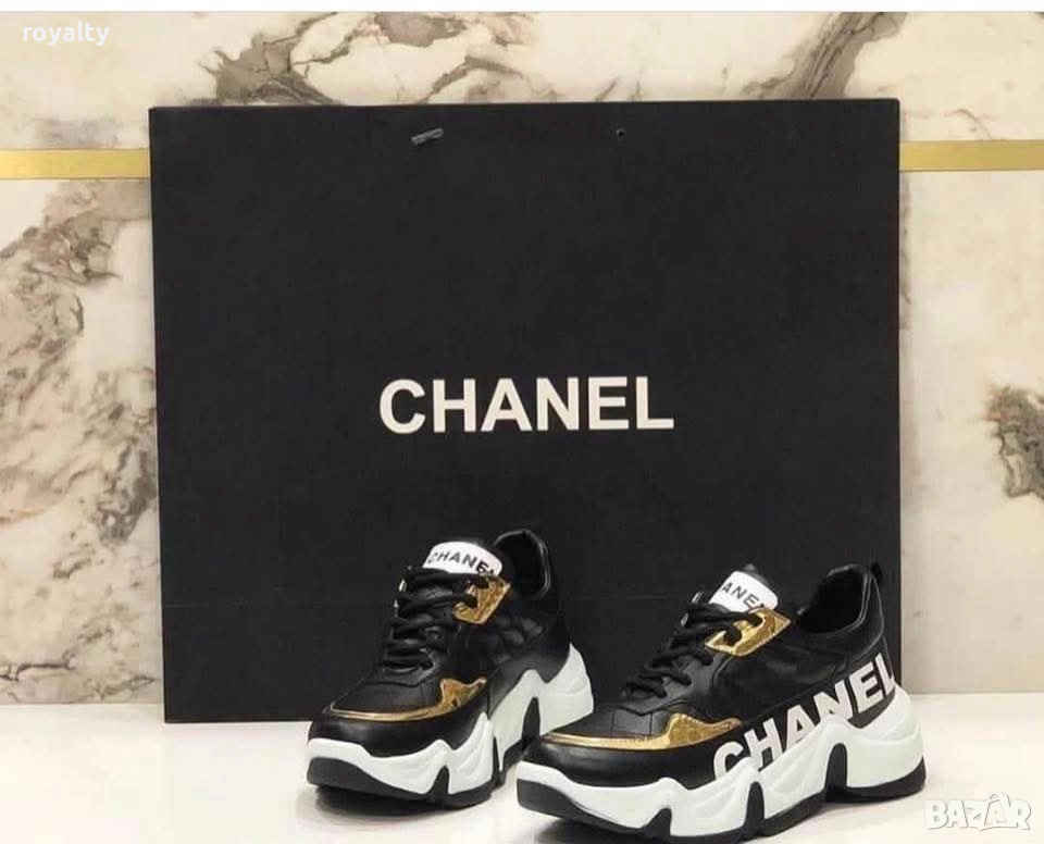 Ch🅰️nel Черни Дамски Маратонки , снимка 1