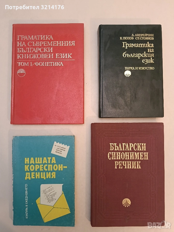 Български синонимен речник - Колектив (1987, Отлично състояние), снимка 1