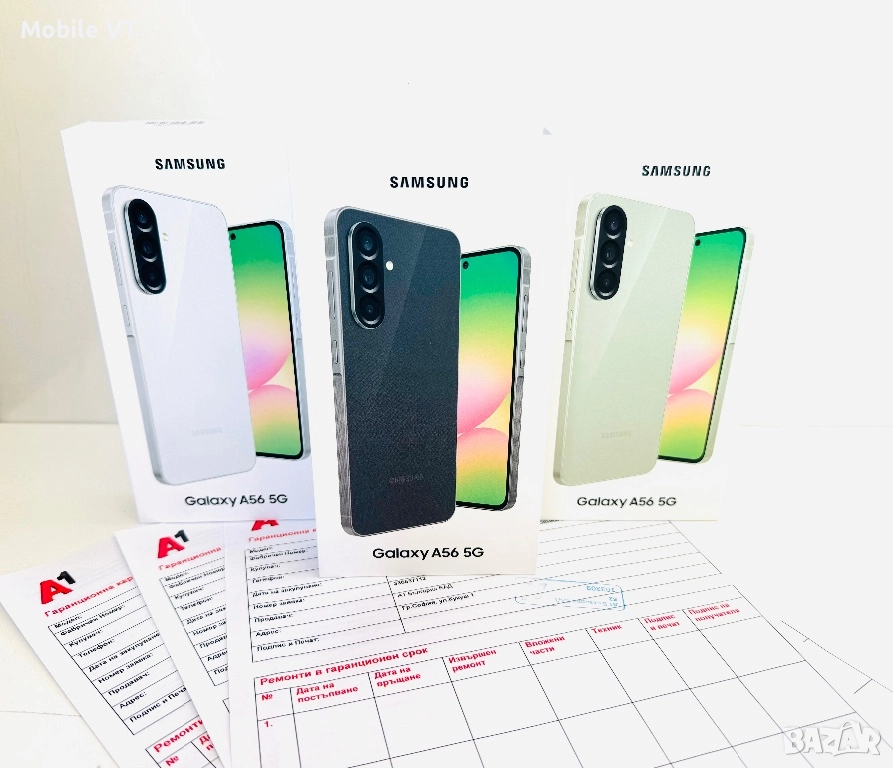НОВ! Samsung Galaxy A56 5G 128GB Graphite / Olive / Gray 2г.ГАРАНЦИЯ!, снимка 1