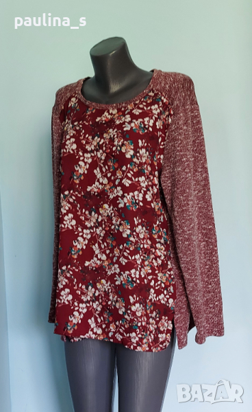 2XL / 4XL / Комбинирана маркова туника тип блуза "Van Hausen" / голям размер , снимка 1