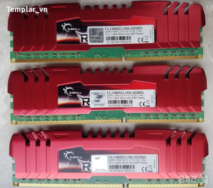 G.skill RIPJAWS Z 3x8 GB DDR3 1600 PC3 12800, снимка 1