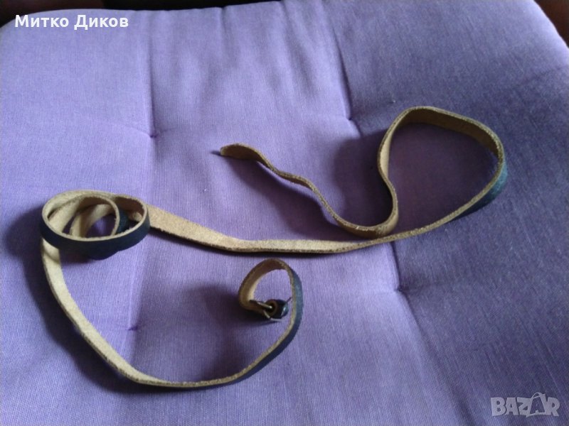 Каишка естествена кожа 112см дължина на 12мм ширина, снимка 1