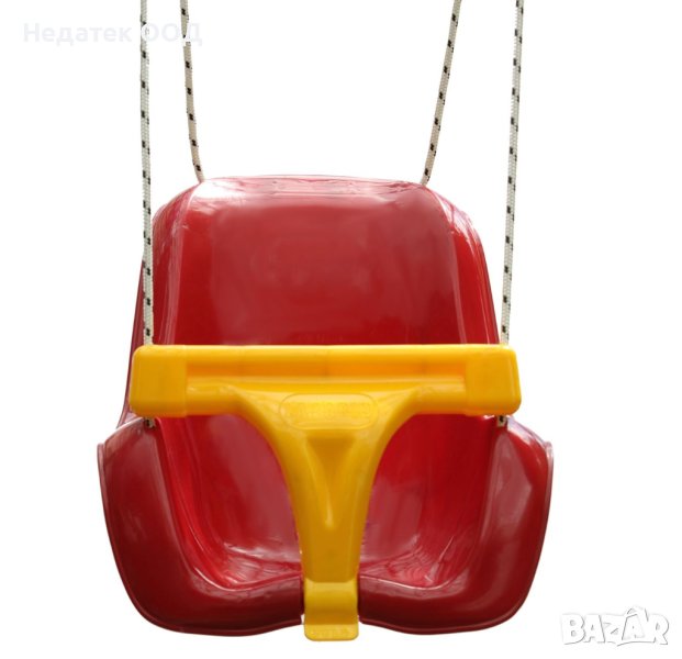Закачаща люлка с въже червена пластмаса 23кг, снимка 1